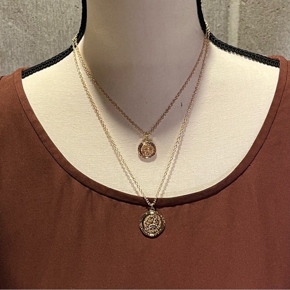 Amber Sceats Jewelry - Amber Sceats Double Coin necklace.